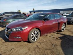 Salvage cars for sale at Woodhaven, MI auction: 2018 Nissan Maxima 3.5S