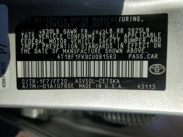 2012 Toyota Camry Base