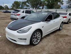 Salvage cars for sale at Riverview, FL auction: 2020 Tesla Model 3