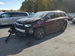 Salvage cars for sale at Glassboro, NJ auction: 2016 Toyota Highlander XLE