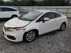 Salvage cars for sale from Copart Augusta, GA: 2015 Honda Civic LX