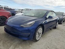 Tesla Model 3 salvage cars for sale: 2022 Tesla Model 3