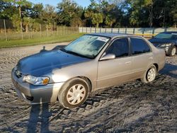 Toyota Corolla salvage cars for sale: 2002 Toyota Corolla CE