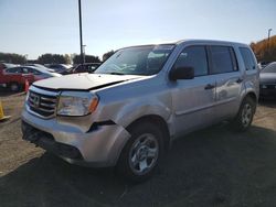 Salvage cars for sale at East Granby, CT auction: 2012 Honda Pilot LX