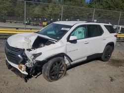 Salvage cars for sale at Waldorf, MD auction: 2021 Chevrolet Traverse LT