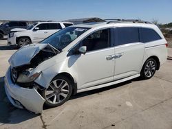 Salvage cars for sale at Grand Prairie, TX auction: 2015 Honda Odyssey Touring