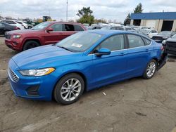 Salvage cars for sale at Woodhaven, MI auction: 2019 Ford Fusion SE