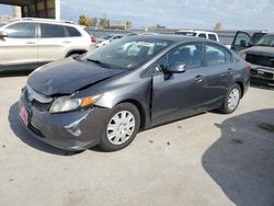 Salvage cars for sale at Kansas City, KS auction: 2012 Honda Civic LX