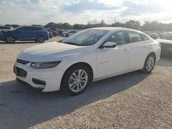 Salvage cars for sale at San Antonio, TX auction: 2018 Chevrolet Malibu LT