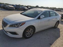 Salvage cars for sale at San Antonio, TX auction: 2017 Hyundai Sonata SE