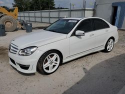 Salvage cars for sale at Apopka, FL auction: 2013 Mercedes-Benz C 350