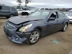 Salvage cars for sale from Copart San Martin, CA: 2012 Infiniti G37 Base