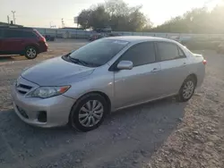 Salvage cars for sale at Oklahoma City, OK auction: 2012 Toyota Corolla Base