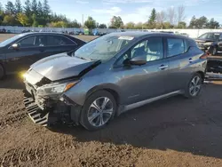 Nissan salvage cars for sale: 2018 Nissan Leaf S