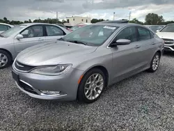 Salvage cars for sale at Riverview, FL auction: 2015 Chrysler 200 C