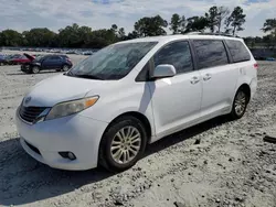 Salvage cars for sale at Byron, GA auction: 2011 Toyota Sienna XLE