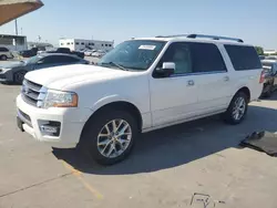 Salvage cars for sale at Grand Prairie, TX auction: 2016 Ford Expedition EL Limited