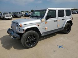 Salvage cars for sale at Wilmer, TX auction: 2022 Jeep Wrangler Unlimited Sahara 4XE