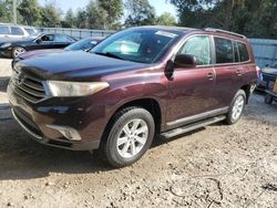 Toyota salvage cars for sale: 2013 Toyota Highlander Base