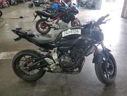 Salvage motorcycles for sale at Ham Lake, MN auction: 2016 Yamaha FZ07