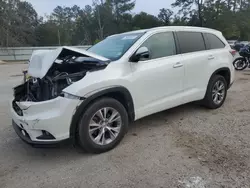 Toyota Vehiculos salvage en venta: 2015 Toyota Highlander XLE