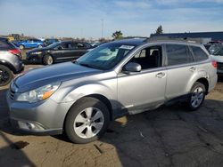 Salvage cars for sale at Woodhaven, MI auction: 2010 Subaru Outback 2.5I Premium