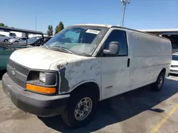 Salvage trucks for sale at Hayward, CA auction: 2004 Chevrolet Express G3500