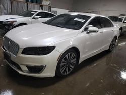 Salvage cars for sale at Elgin, IL auction: 2017 Lincoln MKZ Reserve