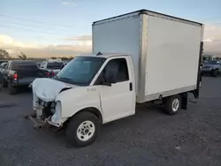 Salvage trucks for sale at Kapolei, HI auction: 2021 GMC Savana Cutaway G3500