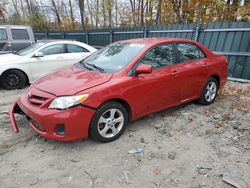 Salvage cars for sale at Candia, NH auction: 2011 Toyota Corolla Base