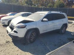 2016 Jeep Cherokee Limited en venta en Waldorf, MD