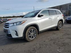 Salvage cars for sale at Fredericksburg, VA auction: 2019 Toyota Highlander SE