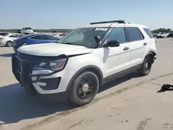 Salvage cars for sale at Grand Prairie, TX auction: 2018 Ford Explorer Police Interceptor