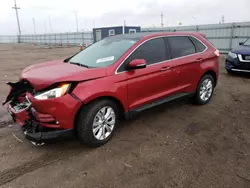 Salvage cars for sale at auction: 2022 Ford Edge Titanium