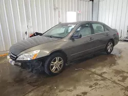 2007 Honda Accord EX en venta en Franklin, WI