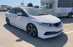 Salvage cars for sale at Grand Prairie, TX auction: 2015 Honda Civic SI