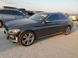 Salvage cars for sale at San Antonio, TX auction: 2016 Mercedes-Benz C300