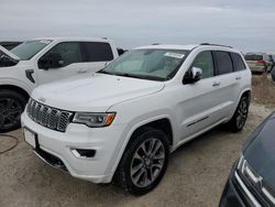 Carros salvage para piezas a la venta en subasta: 2018 Jeep Grand Cherokee Overland