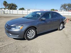 Salvage cars for sale at San Diego, CA auction: 2014 Volkswagen Passat S