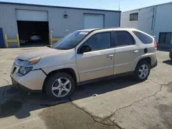 Salvage cars for sale at Vallejo, CA auction: 2003 Pontiac Aztek