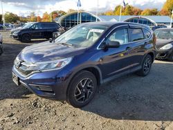 Salvage cars for sale at East Granby, CT auction: 2016 Honda CR-V SE