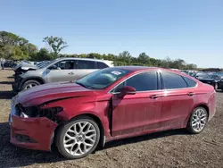 Salvage cars for sale at Des Moines, IA auction: 2014 Ford Fusion Titanium