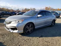 Salvage cars for sale at East Granby, CT auction: 2017 Honda Accord EXL