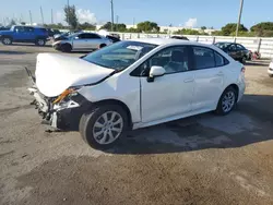 Salvage cars for sale at Miami, FL auction: 2021 Toyota Corolla LE