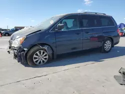 Salvage cars for sale at Grand Prairie, TX auction: 2010 Honda Odyssey EXL