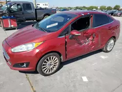 Salvage cars for sale at Grand Prairie, TX auction: 2016 Ford Fiesta Titanium