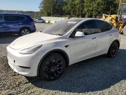 Salvage cars for sale at Concord, NC auction: 2022 Tesla Model Y