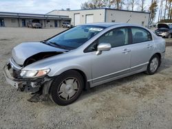 Honda salvage cars for sale: 2008 Honda Civic Hybrid