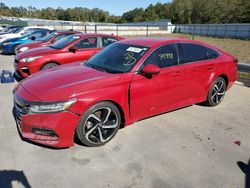 Salvage cars for sale at Augusta, GA auction: 2018 Honda Accord Sport