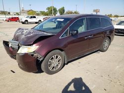 Salvage cars for sale at Oklahoma City, OK auction: 2012 Honda Odyssey EXL